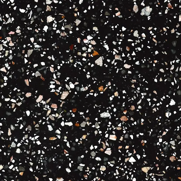 Quartzforms Terrazzo Doge black quartz worktop colour detail