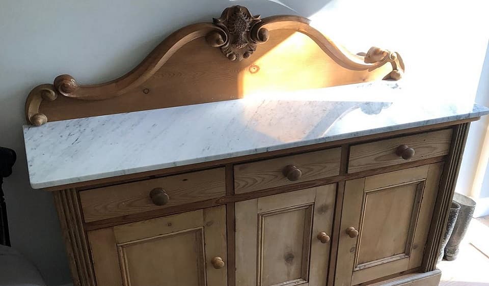 Arabescato marble side table top