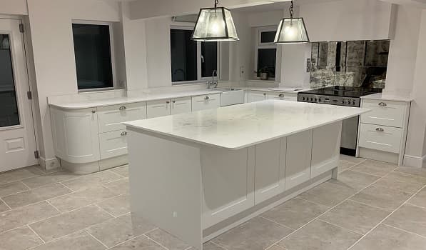 Stone kitchen worktops installed in Roydon Essex