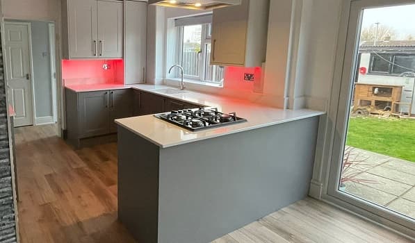 Calacatta Quartz Harlow worktops