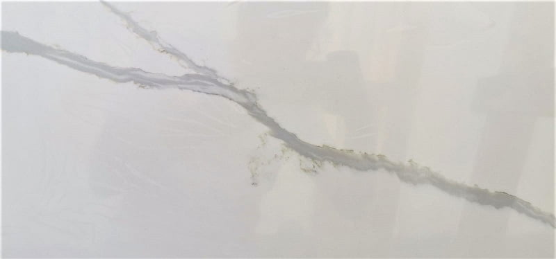 marble effect calacatta quartz worktop with dramatic veining pattern