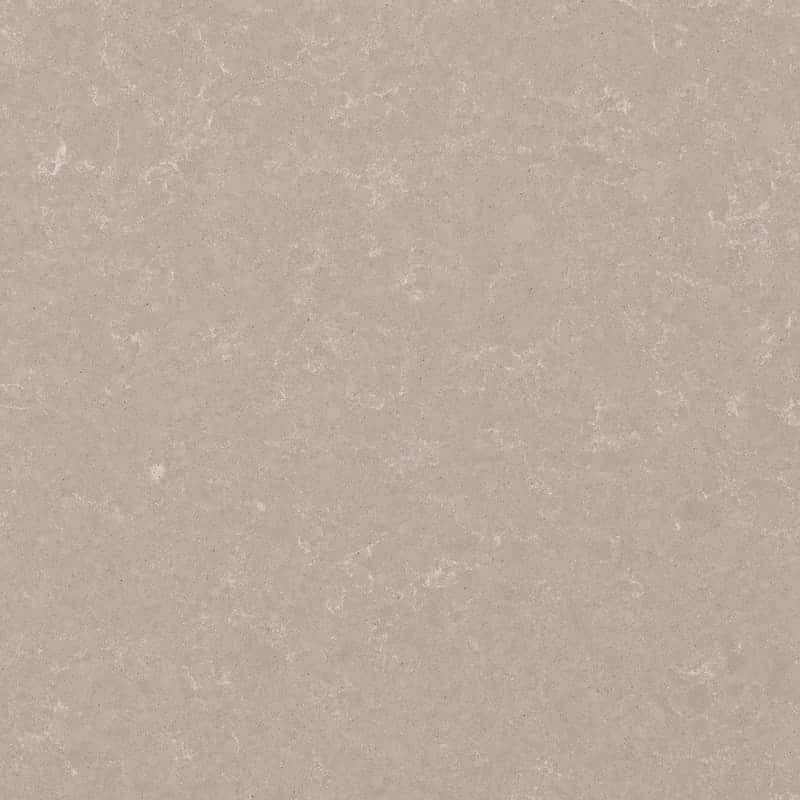 pale grey quartz worktop with light concrete effect