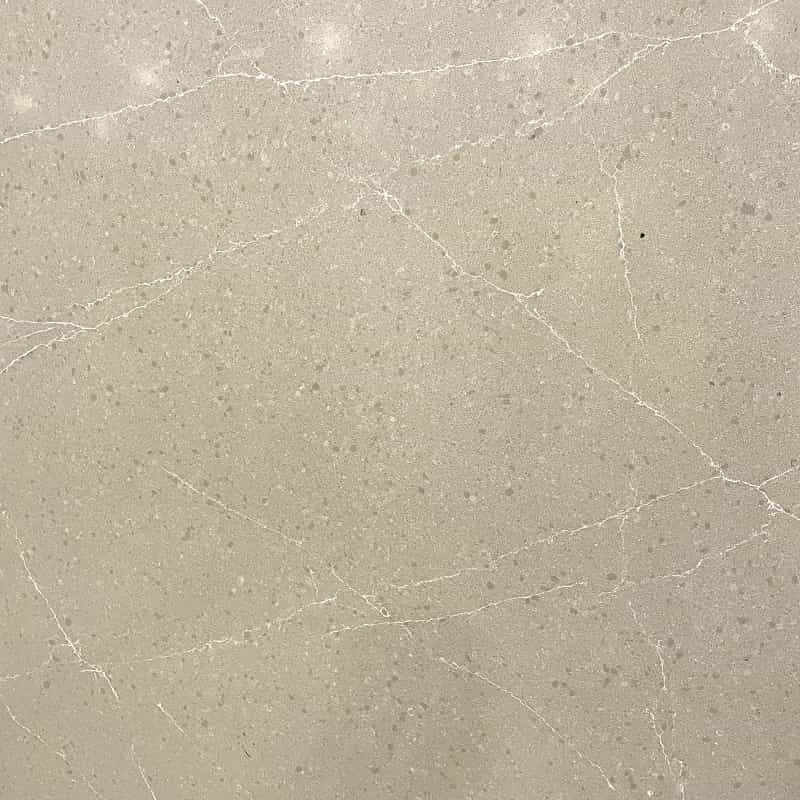 cream quartz worktop with subtle textured finish
